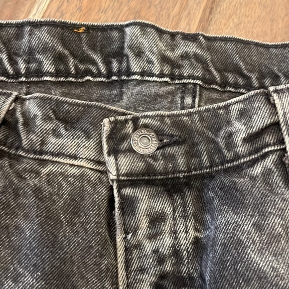 Vintage 80’s Levi’s Silver Tab Black Acid Wash 550 Jeans 38x27 Distressed Patina - Picture 3 of 16